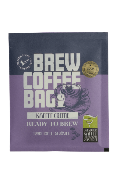 Dresdner Kaffee und Kakao Roesterei Brew Coffee Bag Kaffee Creme